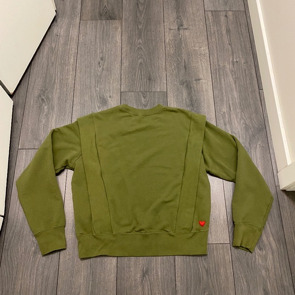 Preloved Lindy Olive Green Sweatshirt Size M - Picture 4 of 7